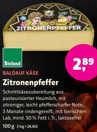 Aleco Biomarkt BALDAUF KÄSE Zitronenpfeffer Angebot