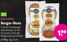 Aleco Biomarkt BIOFOURNIL Burger-Buns Angebot