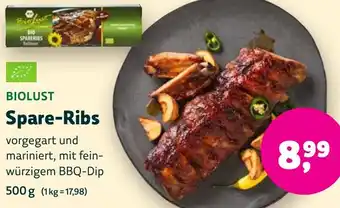 Aleco Biomarkt BIOLUST Spare-Ribs Angebot