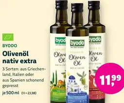 Aleco Biomarkt BYODO Olivenöl nativ extra Angebot