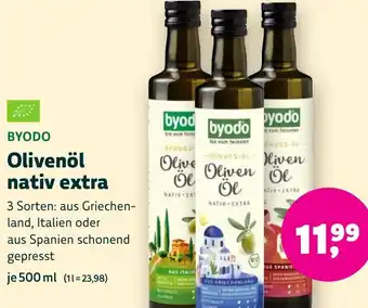 Aleco Biomarkt BYODO Olivenöl nativ extra Angebot