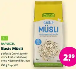 Aleco Biomarkt RAPUNZEL Basis Müsli Angebot