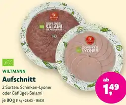 Aleco Biomarkt WILTMANN Aufschnitt Angebot