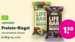 Aleco Biomarkt LIFEFOOD Protein-Riegel Angebot