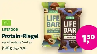 Aleco Biomarkt LIFEFOOD Protein-Riegel Angebot