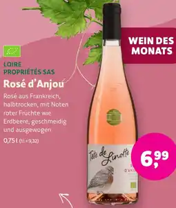 Aleco Biomarkt LOIRE PROPRIÉTÉS SAS Rosé d'Anjou Angebot