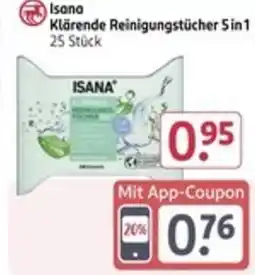 Rossmann ISANA Klärende Reinigungstücher 5in1 Angebot