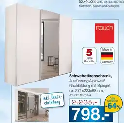 Möbel Inhofer Rauch schwebetürenschrank Angebot