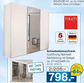 Möbel Inhofer Rauch schwebetürenschrank Angebot