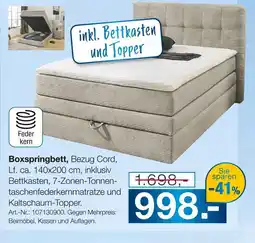 Möbel Inhofer Boxspringbett Angebot