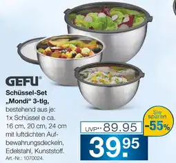 Möbel Inhofer Gefu schüssel-set „mondi“ 3-tlg Angebot