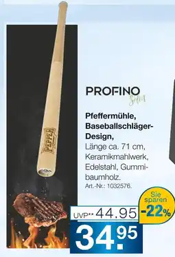 Möbel Inhofer Profino pfeffermühle, baseballschläger-design Angebot