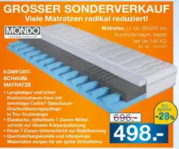 Möbel Inhofer Mondo komfortschaum-matratze Angebot