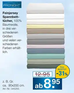 Möbel Inhofer Pronight feinjersey spannbettücher Angebot