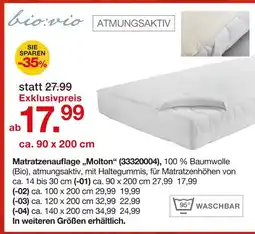 Möbelzentrum Pforzheim Bio:vio matratzenauflage „molton“ Angebot