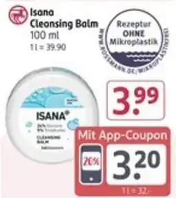 Rossmann ISANA Cleansing Balm_/Rezeptur Angebot