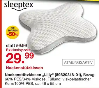 Möbelzentrum Pforzheim Sleeptex nackenstützkissen „lilly“ Angebot