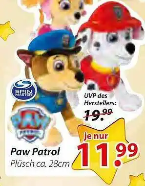 Magro Paw Patrol Plüsch Angebot