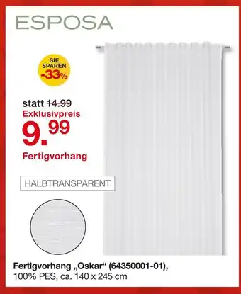 Möbelzentrum Pforzheim Esposa fertigvorhang „oskar“ Angebot