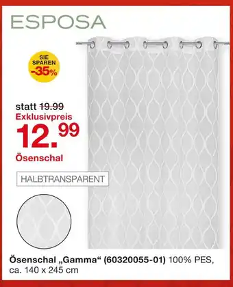 Möbelzentrum Pforzheim Esposa ösenschal „gamma“ Angebot