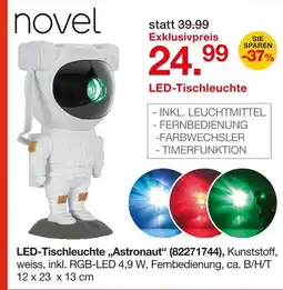 Möbelzentrum Pforzheim Novel led-tischleuchte „astronaut“ Angebot