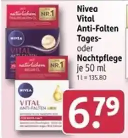 Rossmann Nivea Vital Anti-Falten Tages- oder Nachtpflege Angebot