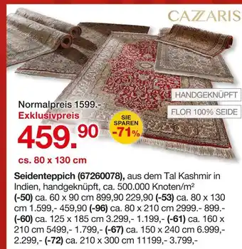 Möbelzentrum Pforzheim Cazaris seidenteppich Angebot
