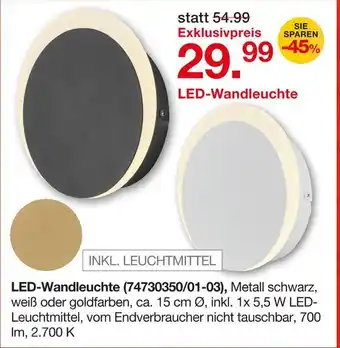 Möbelzentrum Pforzheim Led-wandleuchte Angebot