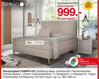 Möbelzentrum Pforzheim Welnova boxspringbett Angebot