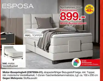 Möbelzentrum Pforzheim Motor-boxspringbett Angebot