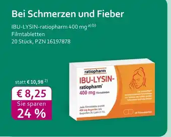 Mea Ibu-lysin-ratiopharm filmtabletten Angebot