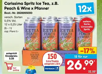 Netto Marken-Discount Carissima spritz ice tea Angebot