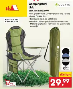 Netto Marken-Discount Juskys campingstuhl lido Angebot