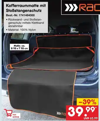 Netto Marken-Discount Rac kofferraummatte mit stoßstangenschutz Angebot