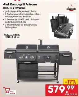 Netto Marken-Discount El fuego 4in1 kombigrill arizona Angebot