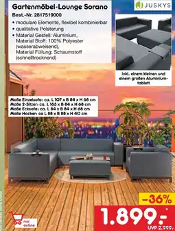 Netto Marken-Discount Juskys gartenmöbel-lounge sorano Angebot