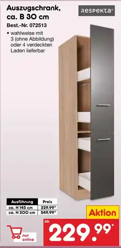 Netto Marken-Discount Respekta auszugschrank Angebot
