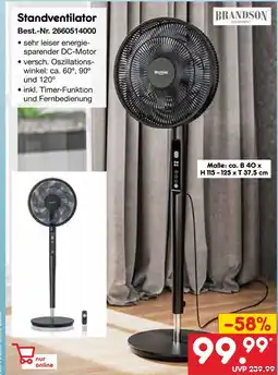 Netto Marken-Discount Brandson standventilator Angebot
