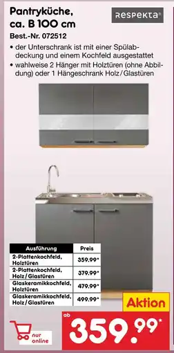 Netto Marken-Discount Respekta pantryküche Angebot