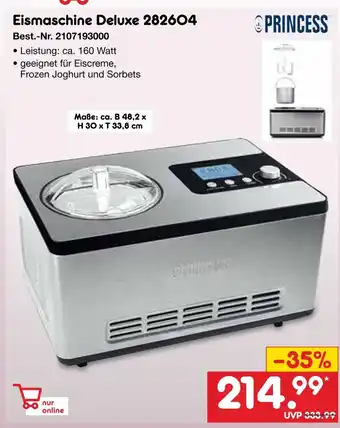 Netto Marken-Discount Princess eismaschine deluxe 282604 Angebot