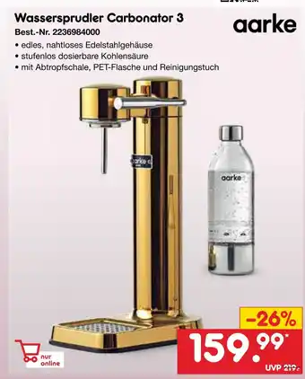 Netto Marken-Discount Aarke wassersprudler carbonator 3 Angebot