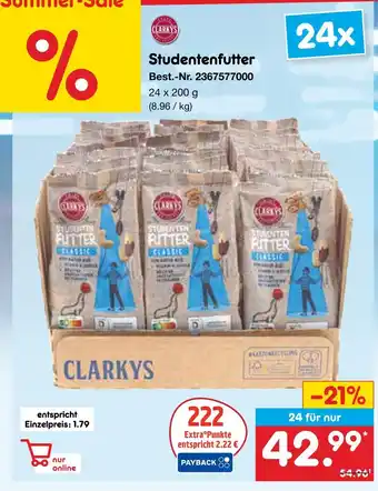Netto Marken-Discount Clarkys studentenfutter classic Angebot