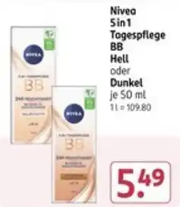 Rossmann Nivea 5in1 Tagespflege Hell oder Dunkel Angebot