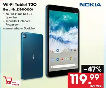 Netto Marken-Discount Nokia wi-fi tablet t20 Angebot