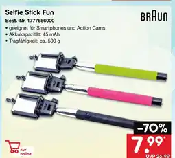 Netto Marken-Discount Braun selfie stick fun Angebot