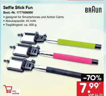 Netto Marken-Discount Braun selfie stick fun Angebot