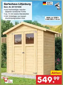 Netto Marken-Discount Gartenhaus lütjenburg Angebot