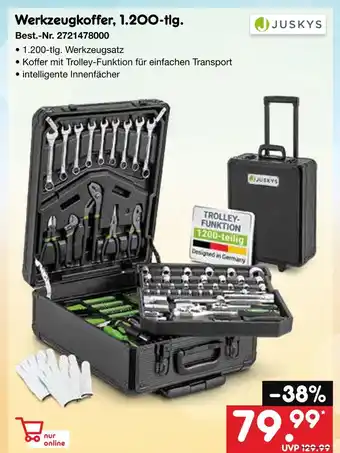 Netto Marken-Discount Juskys werkzeugkoffer Angebot