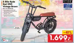 Netto Marken-Discount Ryde e-bike ryde kart 250 vintage brown Angebot