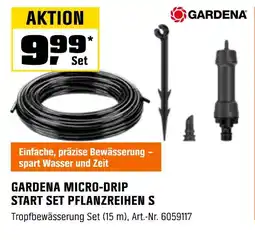 OBI Gardena micro-drip start set pflanzenreihen s Angebot